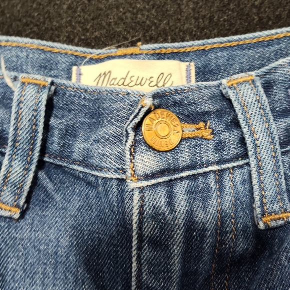 Madewell Women's Baggy Straight Classic Blue Denim Jeans, Size 28 - Picture 5 of 14